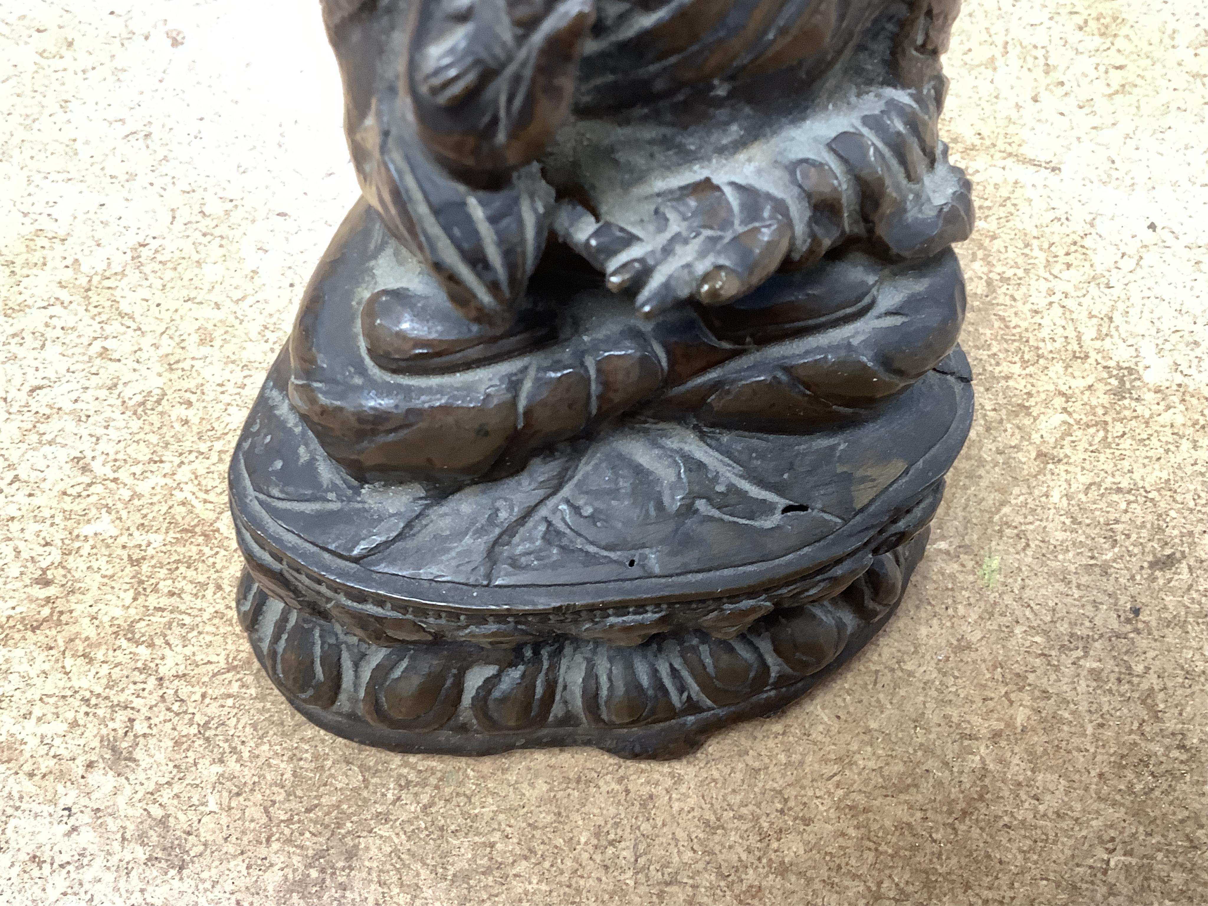 A Nepalese copper alloy figure of Vairocana, 19th century or later